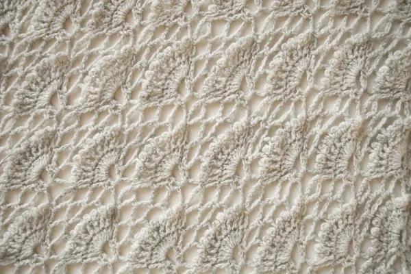Tessuto bianco lavorato a maglia — Foto Stock