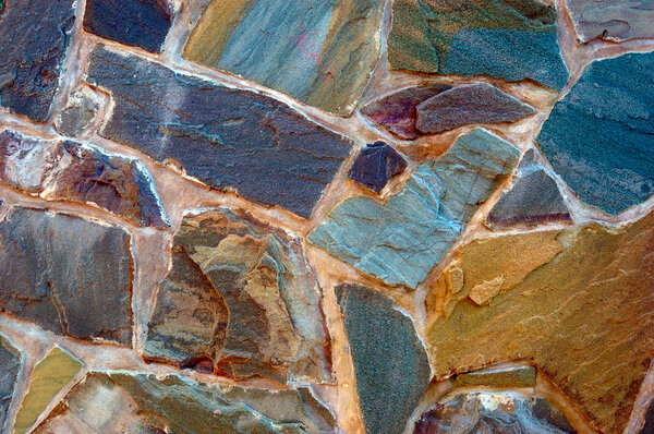 Stone surface of wall