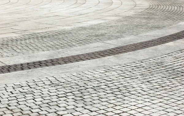 Кирпичный тротуар — стоковое фото