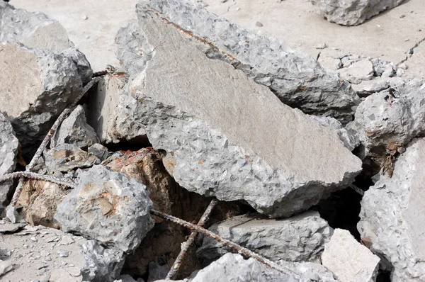 Zbourána beton — Stock fotografie