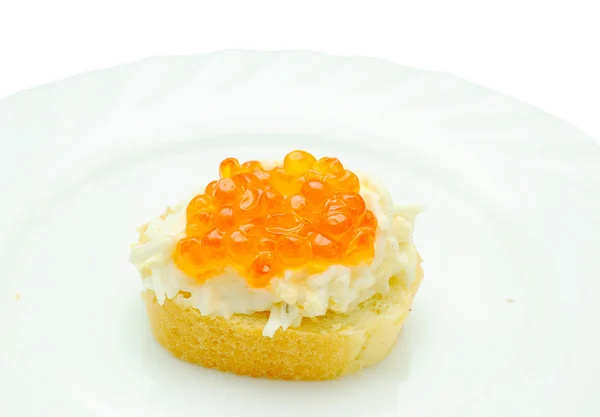 stock image Caviar sandwich