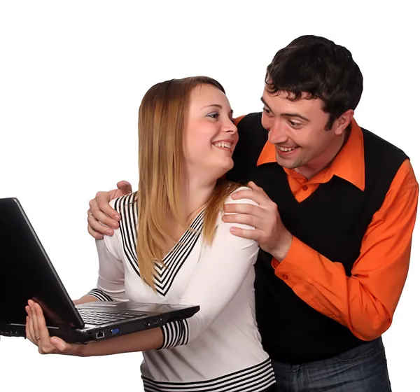 Joking couple — Stock Photo, Image
