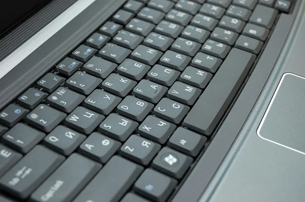 Svart dator tangentbord — Stockfoto