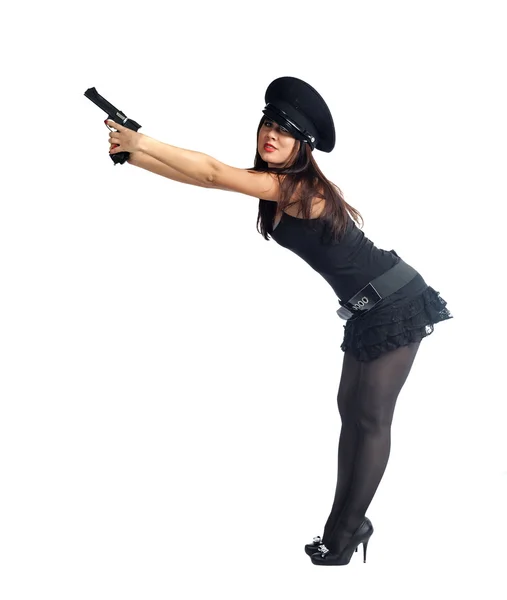 Sexy polícia menina — Fotografia de Stock