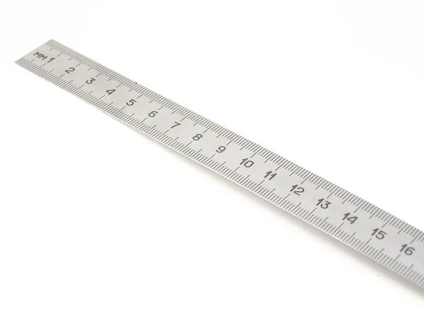 Metallic ruler — Stock Photo, Image