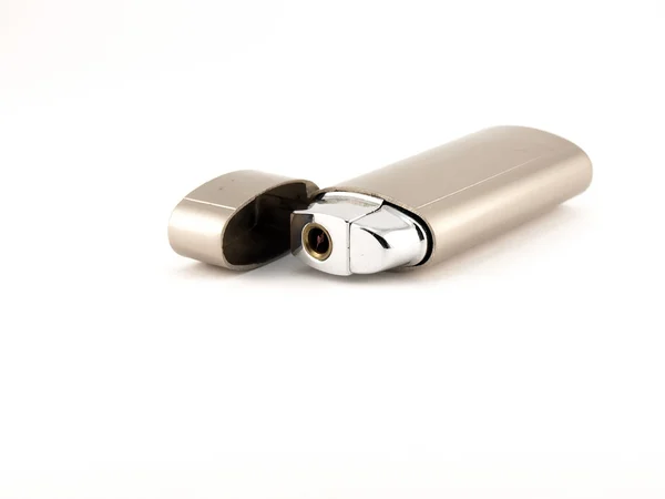 Old silver lighter — Stock Photo, Image