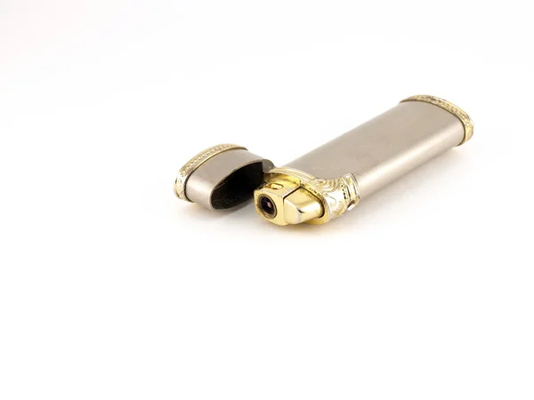 Old silver lighter — Stock Photo, Image