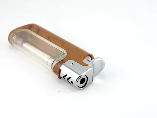 Brown and transparent lighter — Stock Photo, Image