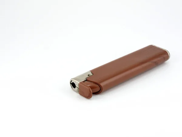 Brown plastic lighter — Stock Photo, Image