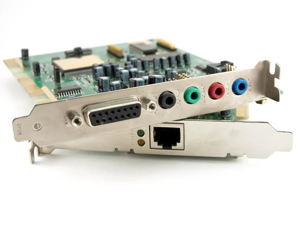 Sound and network cards — Stock Photo, Image