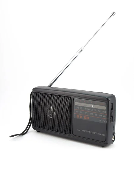 Czarny radia — Zdjęcie stockowe