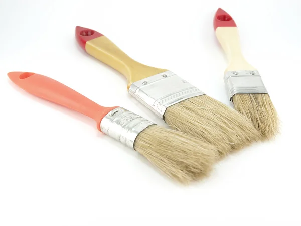 Three paint brushes — Stock Photo, Image