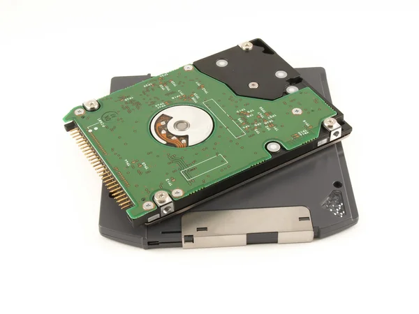 Zip Diskette und HDD für Notebook — Stockfoto