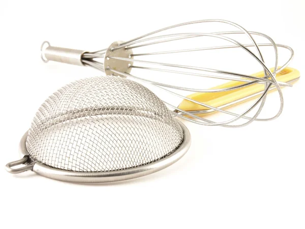 Kitchen sieve and tool for creaming — Stock Photo, Image