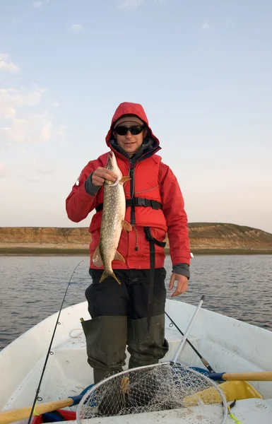 stock image Fisherman with catch