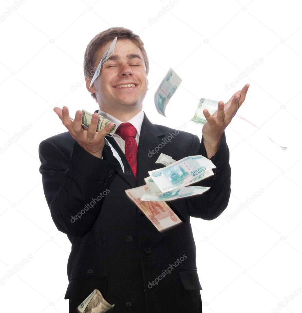 Businessman with money