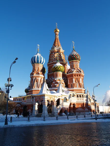 Winter in Moskou Rechtenvrije Stockfoto's