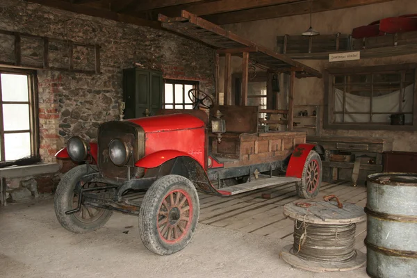 Starožitný požární vůz — Stock fotografie