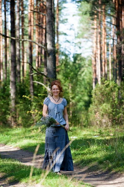 Walking in the wood — Stock Photo, Image