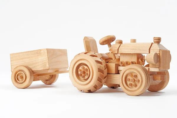 Wooden tractor — Stock Photo, Image