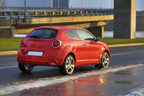 Stock image Car next to the bridge