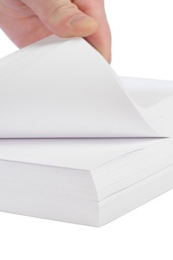 Pile of paper and hand clipart