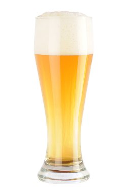 Glass of light beer clipart