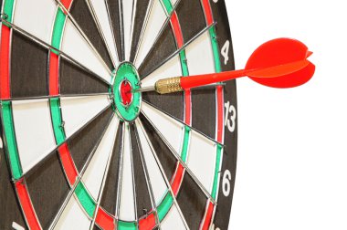 Arrow darts in a center a target clipart