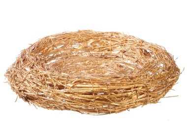 Empty golden nest clipart