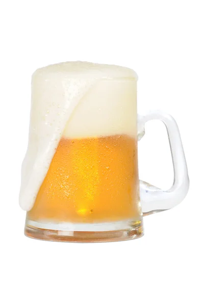 Hrnek na studené pivo — Stock fotografie