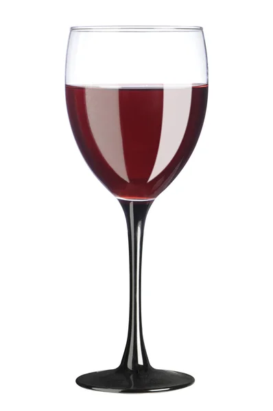 Rött vin glas — Stockfoto