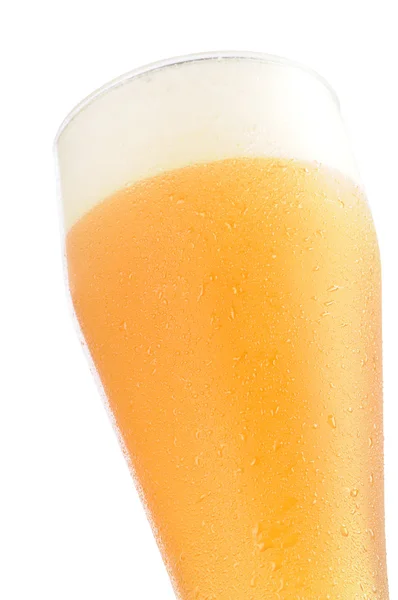 Κρύα μπύρα ποτήρι με διαδρομή — Φωτογραφία Αρχείου