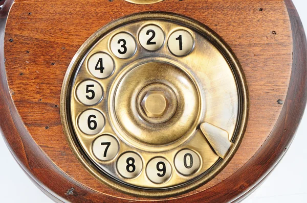 Old-fashioned phone dial — Stock Photo, Image
