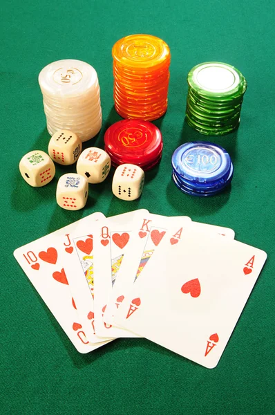 Acessórios de casino — Fotografia de Stock