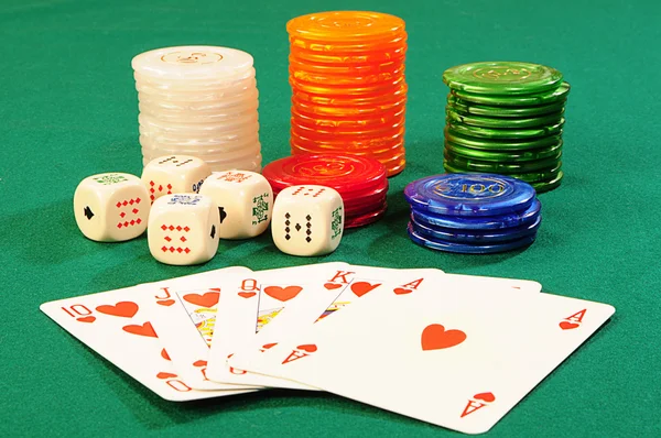 Casino accessories — Stock Photo, Image