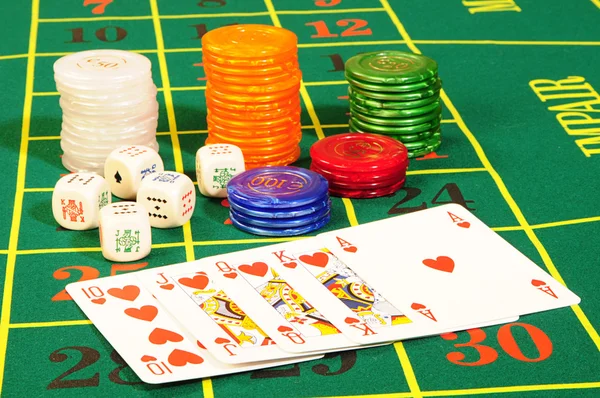 Acessórios de casino — Fotografia de Stock