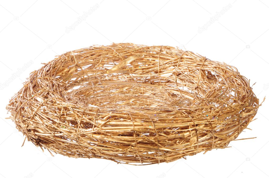 Empty golden nest