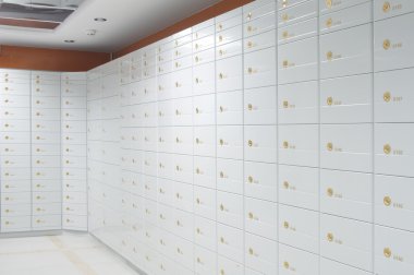 Safe deposit boxes clipart