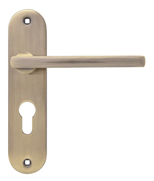 Klamka drzwi na talerzu — Zdjęcie stockowe