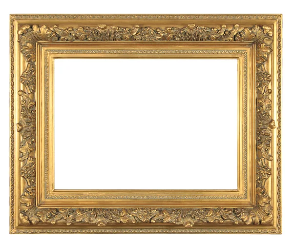 Isolated decorative bronze frame — Stock Photo, Image