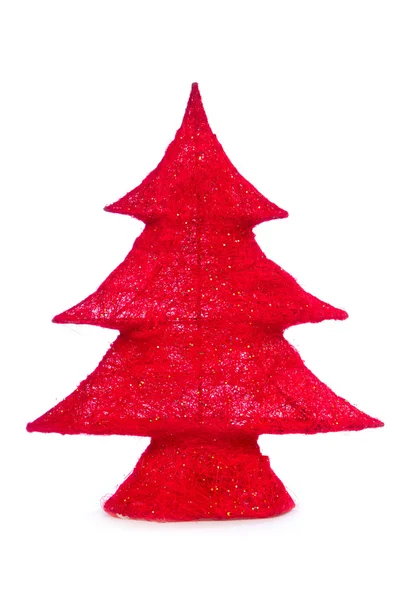 Διακοσμητικό χριστουγεννιάτικο δέντρο απομονωθεί — Φωτογραφία Αρχείου