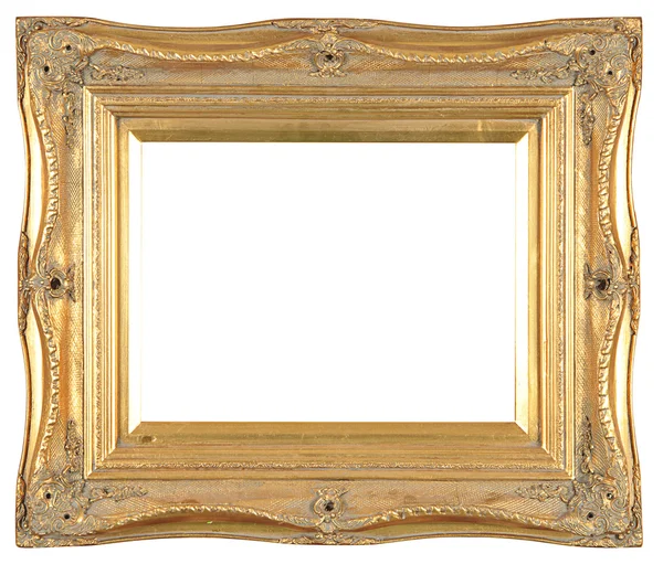 Isolated decorative bronze frame — Stock Photo, Image