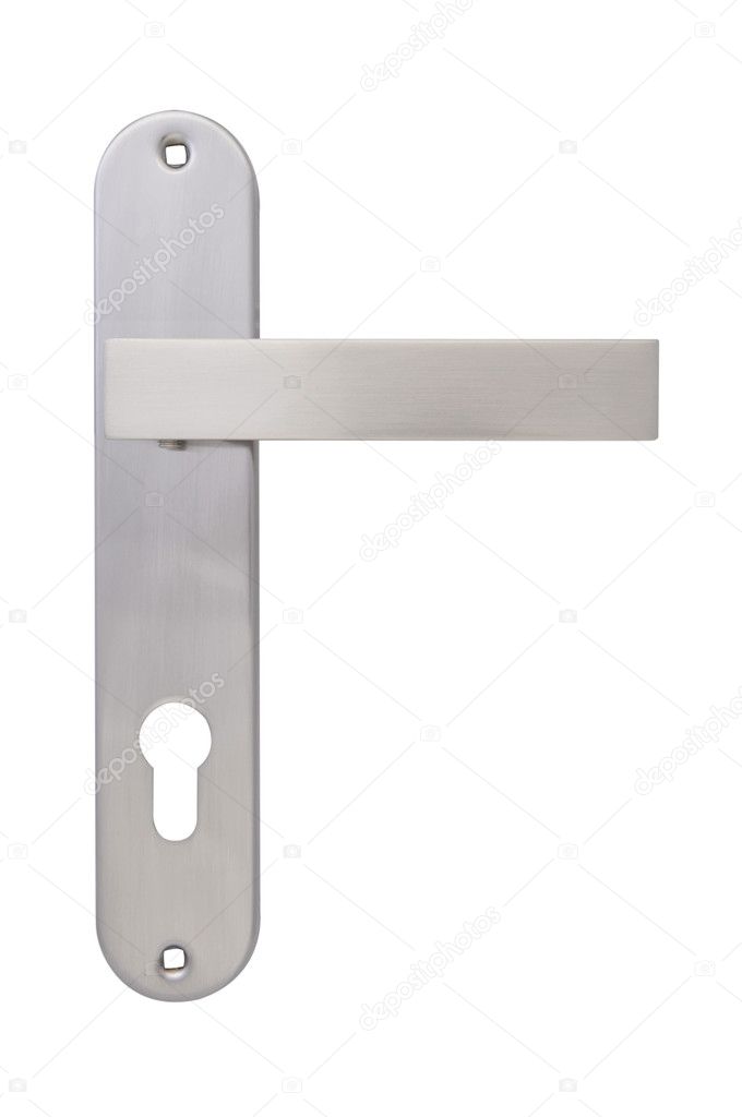 The door handle on plate
