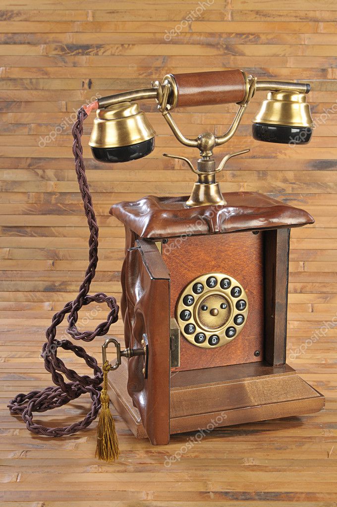 Antique Telephone Vintage Phone Disk Phone Clock Retro Telephone