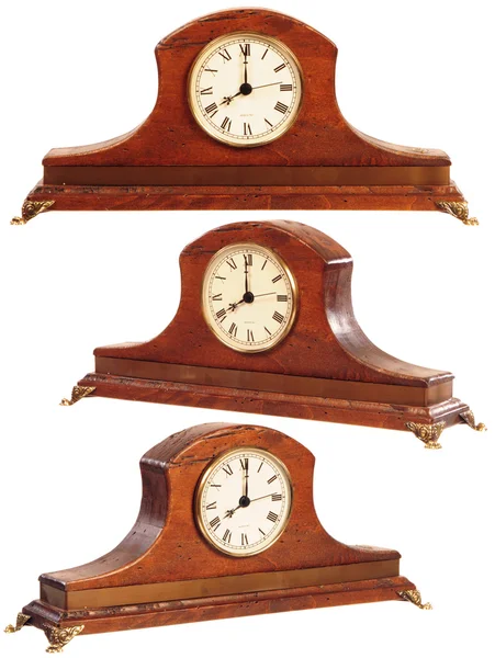 Isolated old-fashioned clock — Stock Photo, Image