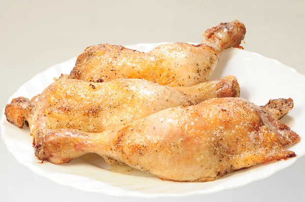 Stock image Fried chicken legs with a dill