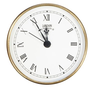 Isolated classic clock clipart