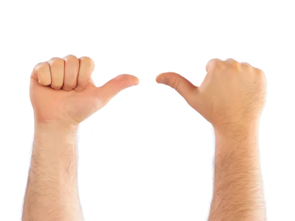Mannelijke handen tellen — Stockfoto