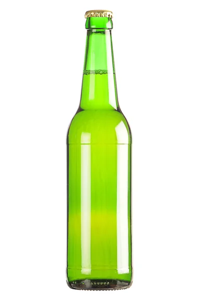 Bottiglia di birra lager isolata — Foto Stock