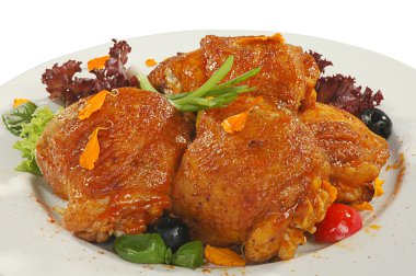 Friedchicken thighs clipart